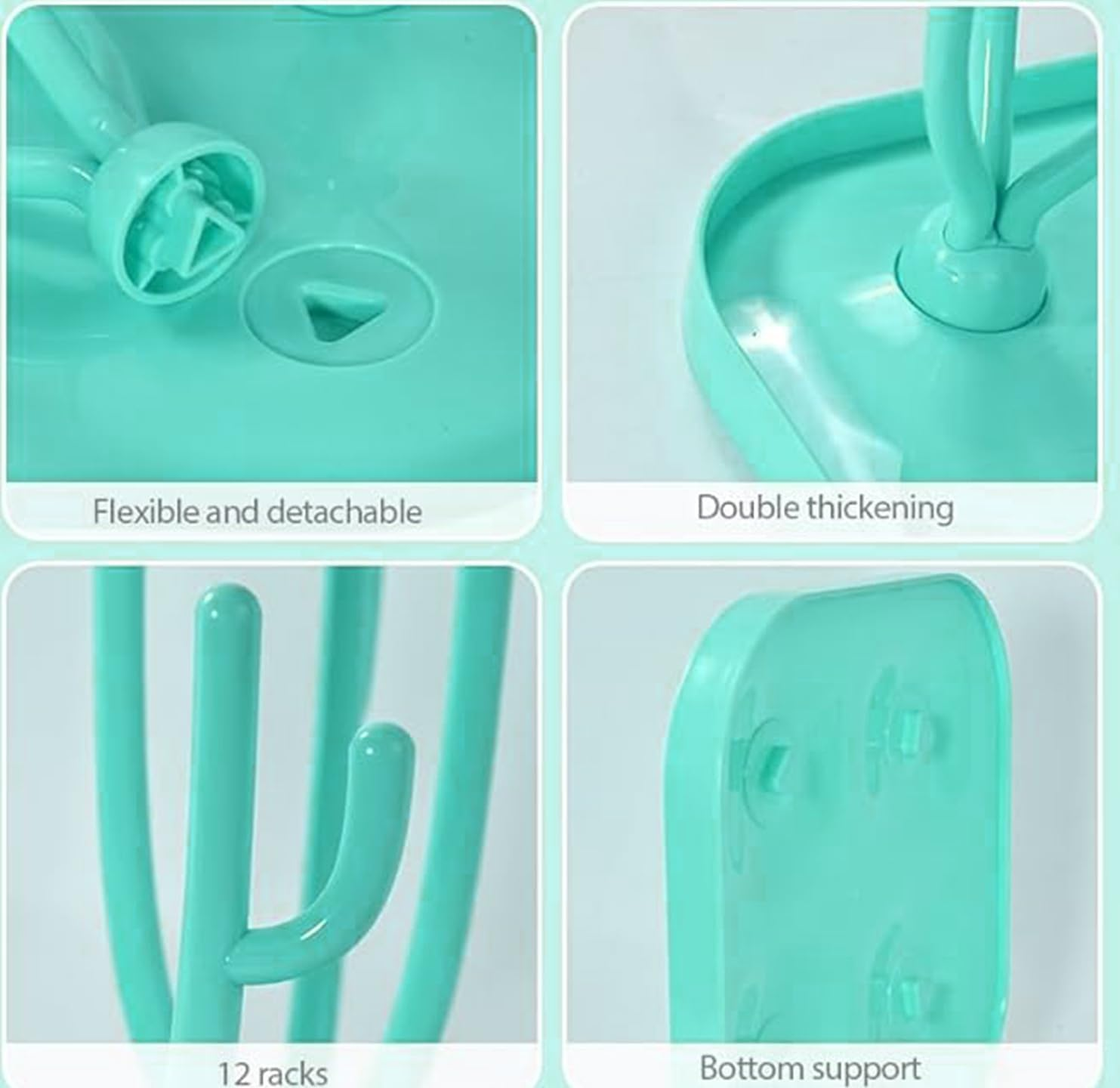 Baby Bottle Drying Rack with Drain, Tabletop Bottle Rack, Suitable for Bottle, Nipple, Cup, Pump Parts and Accessories image number 2