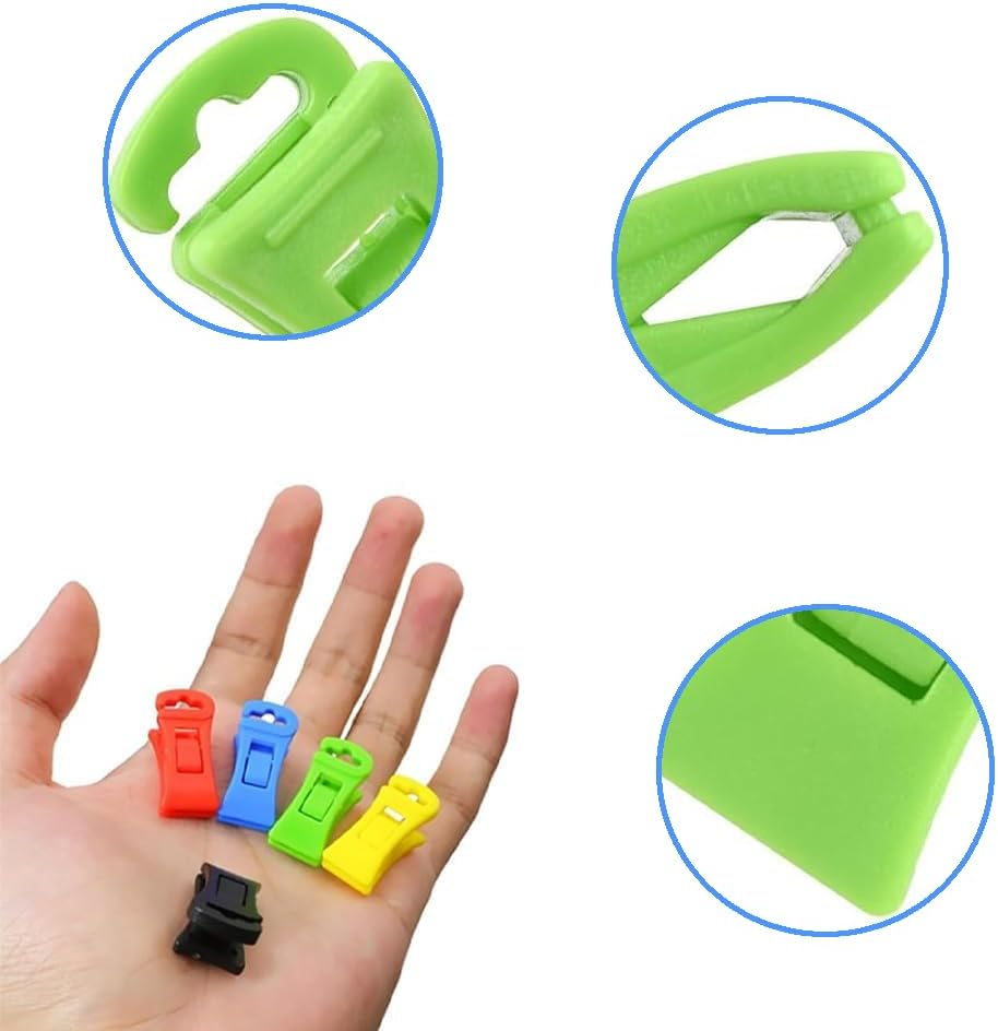 NYGHMY 50 Pcs Colorful Sock Clips with Hooks - Non-Slip Laundry Organizers & Sorters for Washer, Dryer, Clothesline image number 1