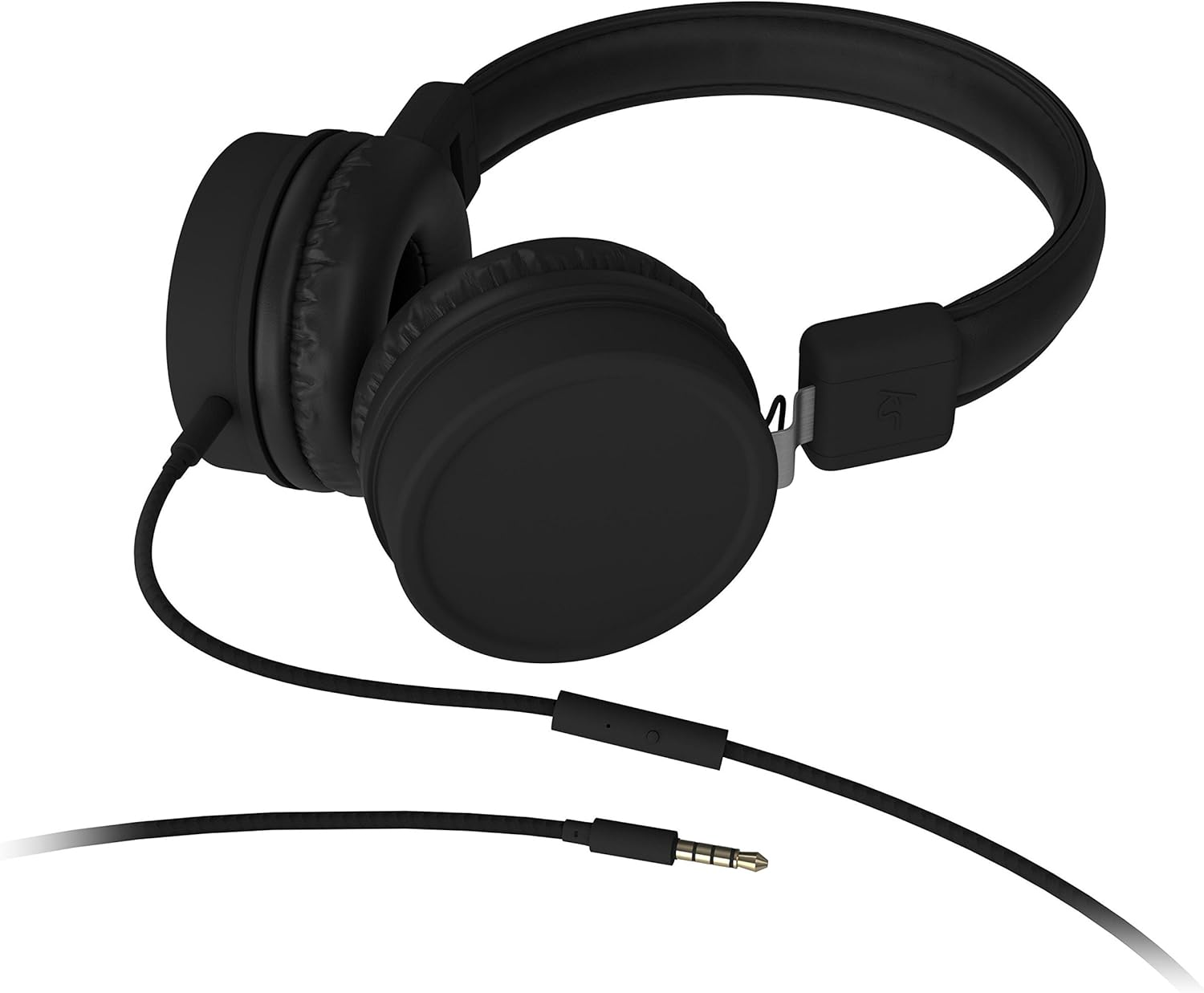 Kitsound Kit Sound Toronto Travel Wired Overhead Headphone Black KSTORBK image number 6