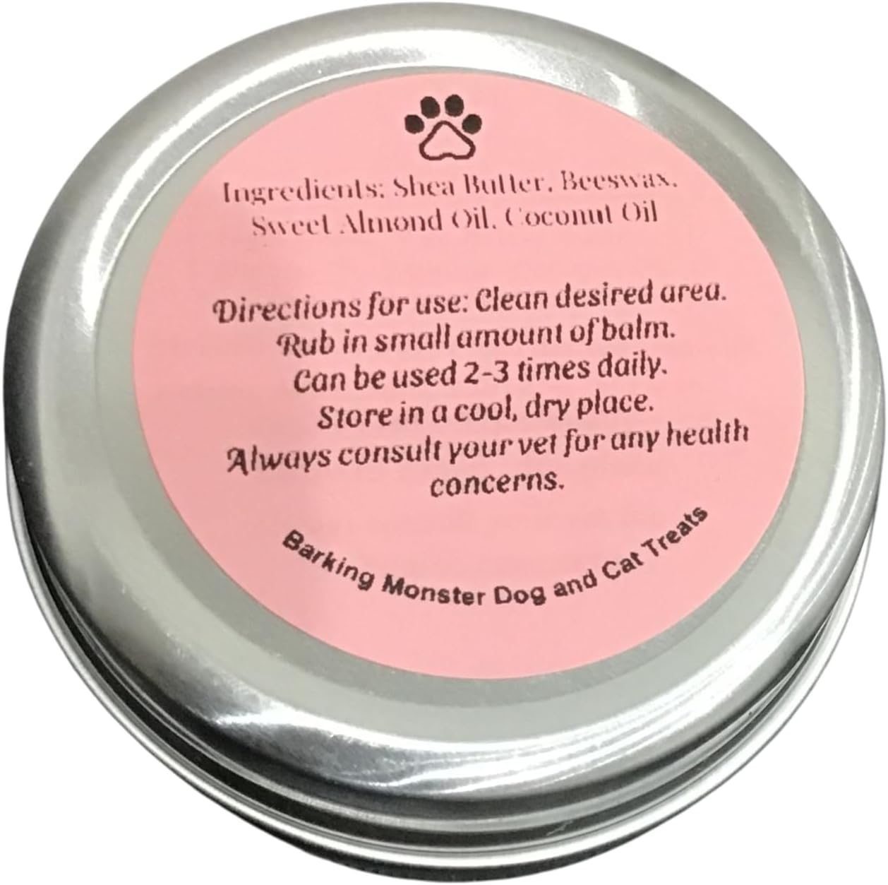 All Natural Dog Nose & Paw Balm | Moisturises and Soothes | Relieves Dry and Cracked Paws 60ML
