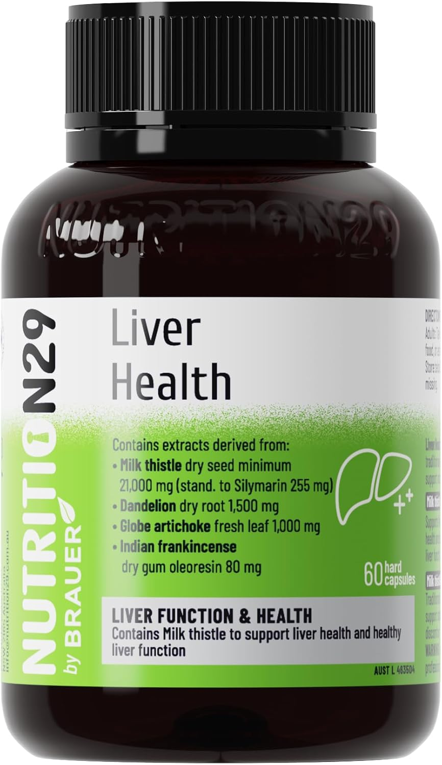 Nutrition29 Liver Health Capsules with Milk Thistle Turmeric & Globe Artichoke Extract 30/60/200 Count image number 1