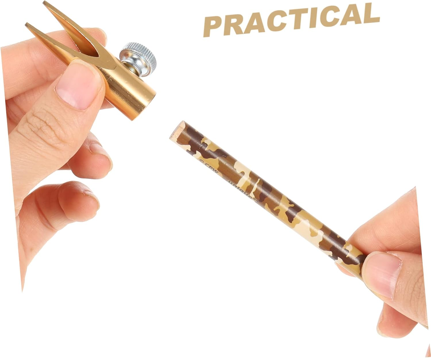 Beavorty Portable Manual Eyebrow Pencil Sharpener Double-Sided Alloy Sharpener for Eyebrow Trimming Adjustable Tip Thickness Chic Workmanship Suitable for Students and Adults image number 3