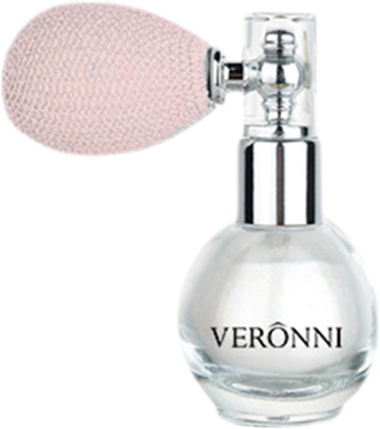 FEESHOW Long Lasting Glitter Spray Makeup - High Gloss Shimmer Mist with Loose Powder for Face, Body, Hair Highlighting Silver One Size - Pink image number 4