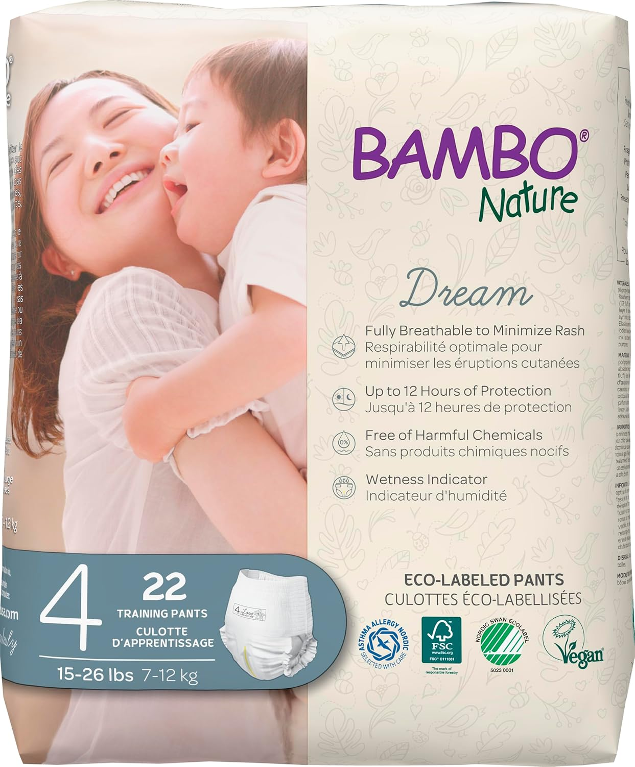 Bambo Nature Premium Training Pants (Sizes 4 to 6 Available), White image number 4