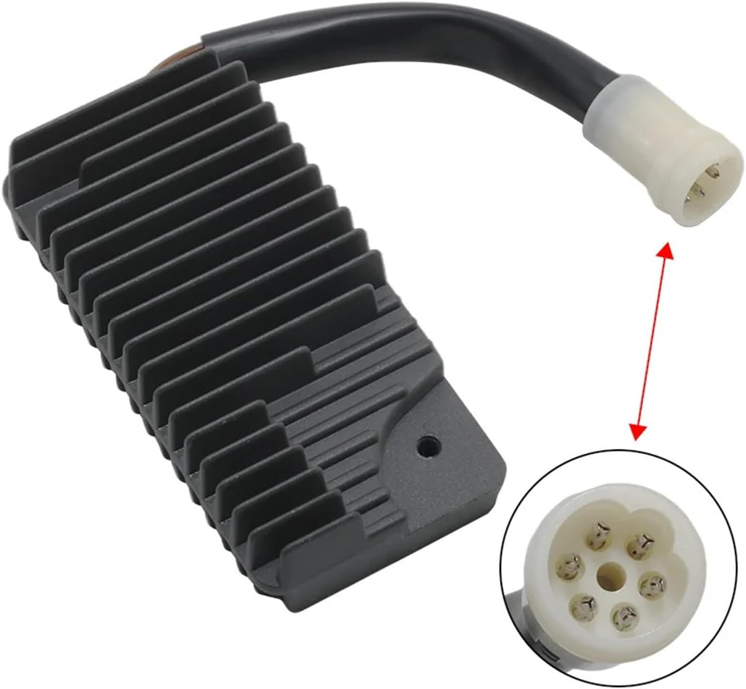 1YW-81960-A0 Regulator Rectifier Compatible with Yamaha YFM350 YFM350ER Moto-4 350 YFP350 YFP350U Terra Pro Motorcycle Accessories image number 1