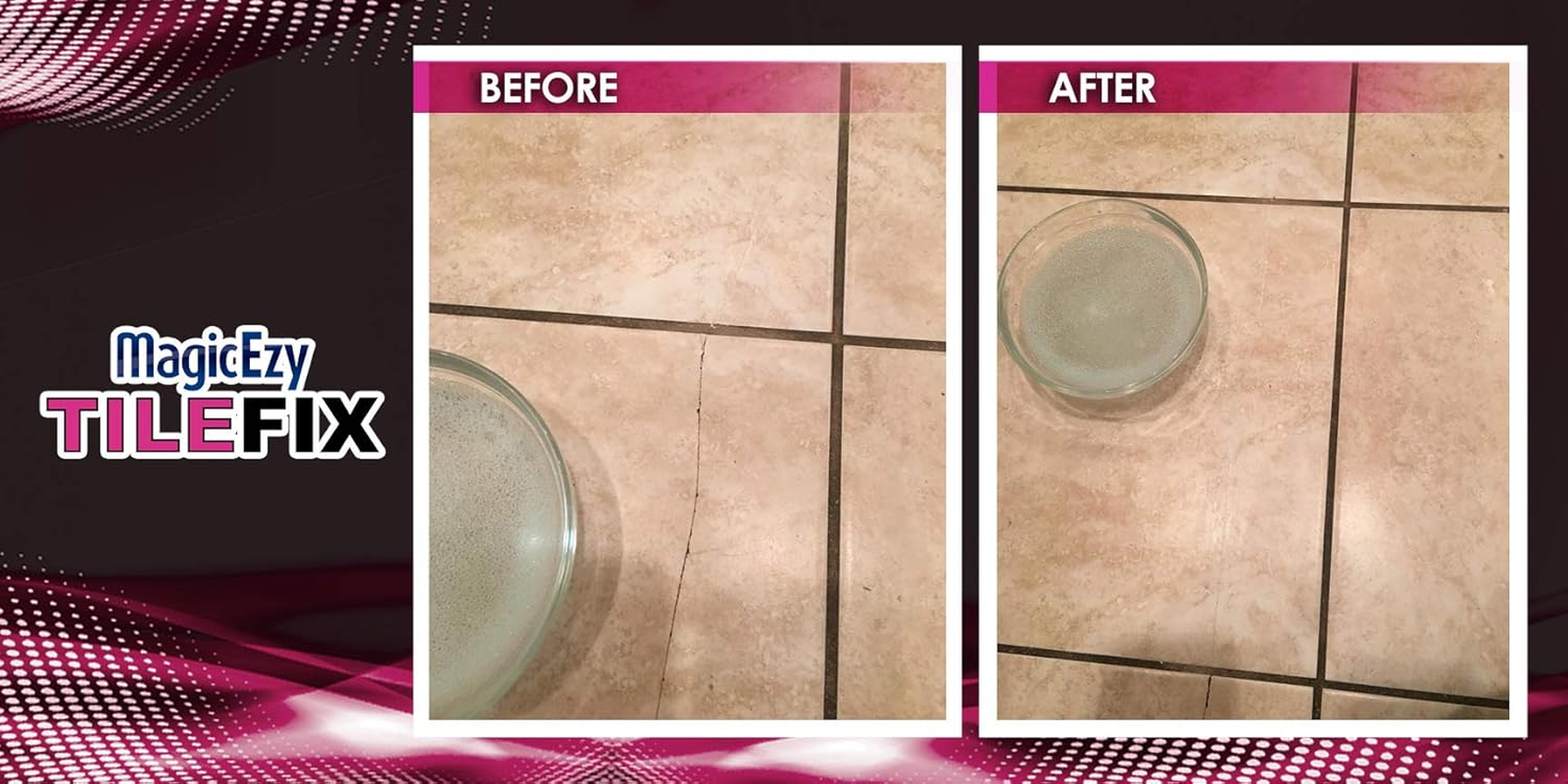 Magicezy Tile Fix (Beige/White): Ceramic Tile Repair Kit - Scratch Remover - Bathroom Floor Crack Filler image number 3