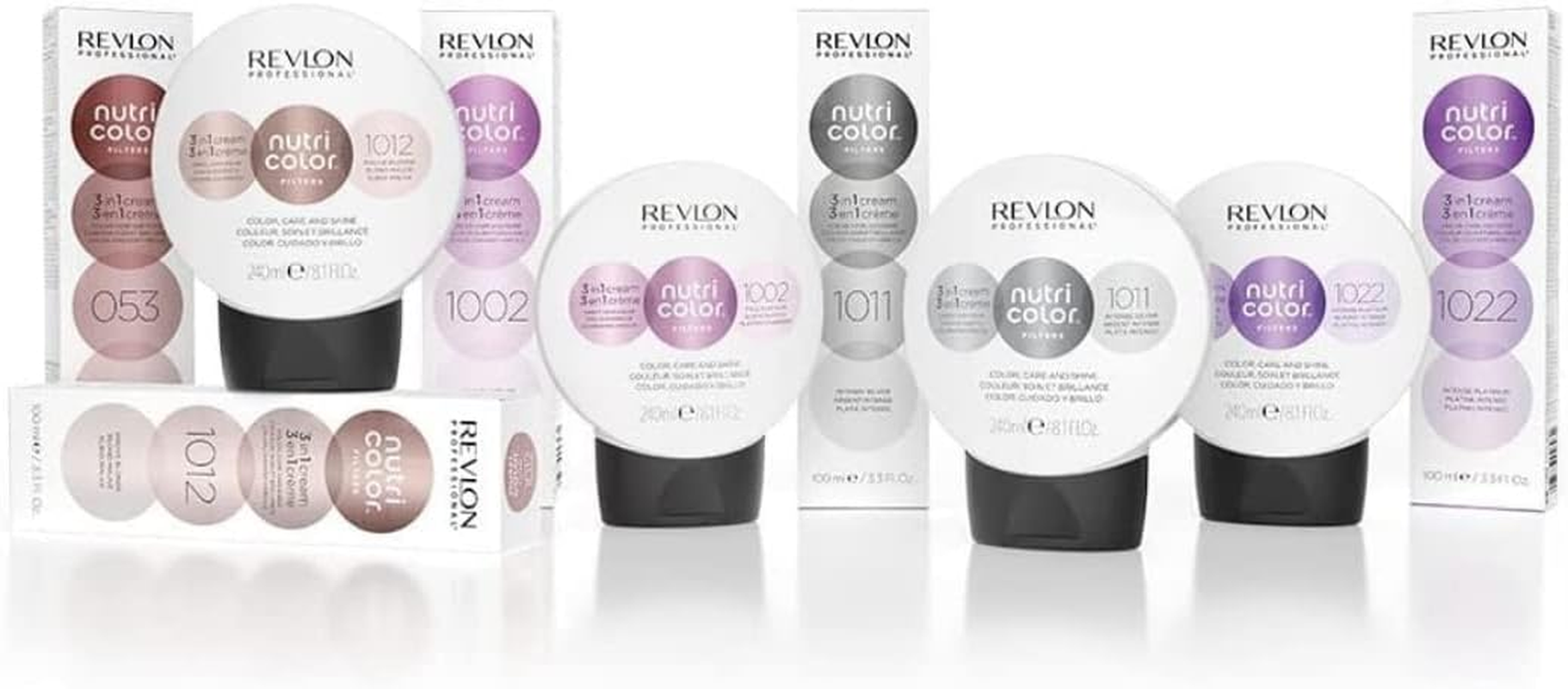 REVLON PROFESSIONAL Nutri Color Filters, Metallic Semi-Permanent Hair Color, 053 Iced Rose, 100 Ml image number 3