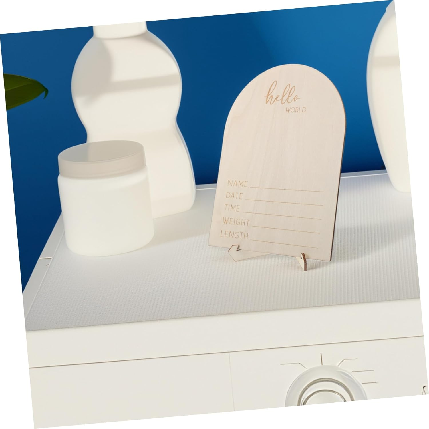 Memorial Display Board Wooden Milestone Sign Newborn Pregnancy Announcement Prop Shower Decor Keepsake Photo Frame for Nursery image number 4