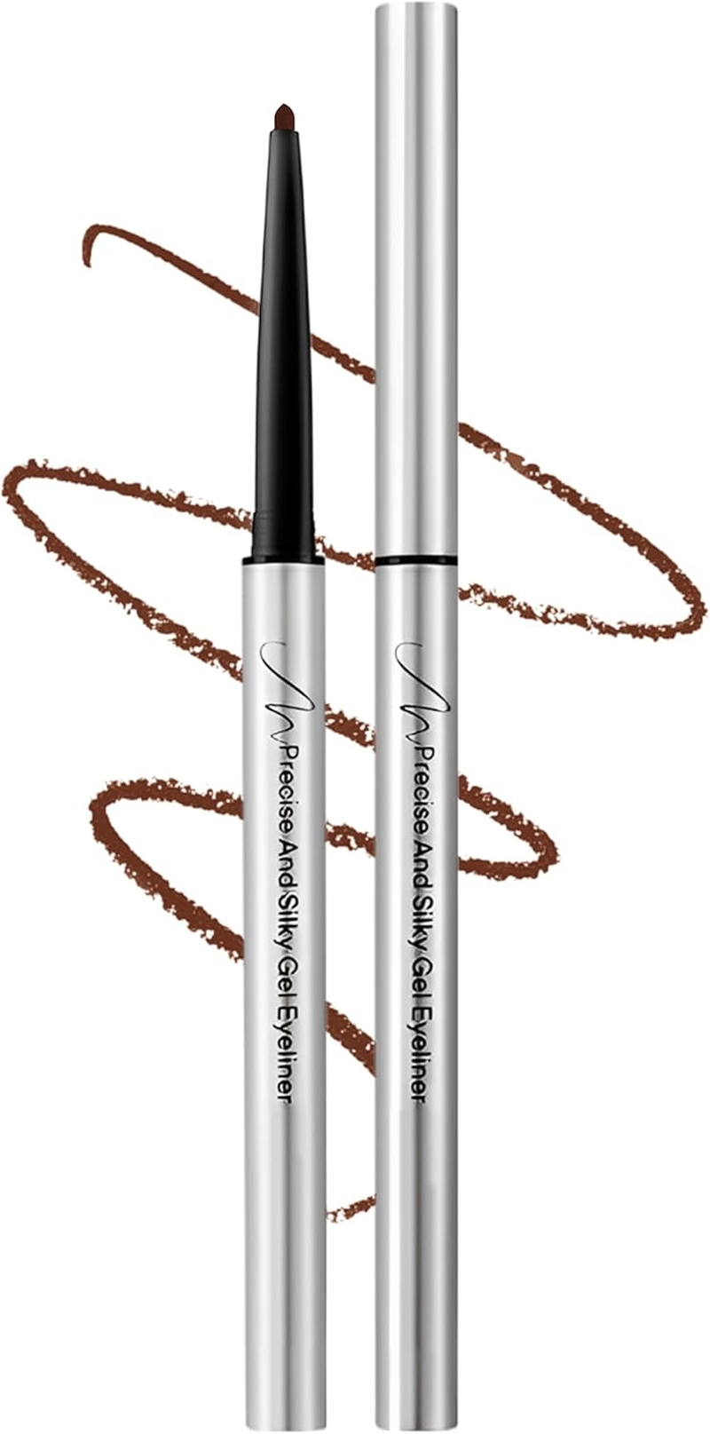 Erinde Braun Gel Eyeliner, Waterproof and Long-Lasting Eyeliner Brown Soft & Silky Eye Liner, Highly Pigmented Eye Make-Up, Smudge-Proof, Precise Eyeliner Vegan, Suitable for Beginners #02 image number 6