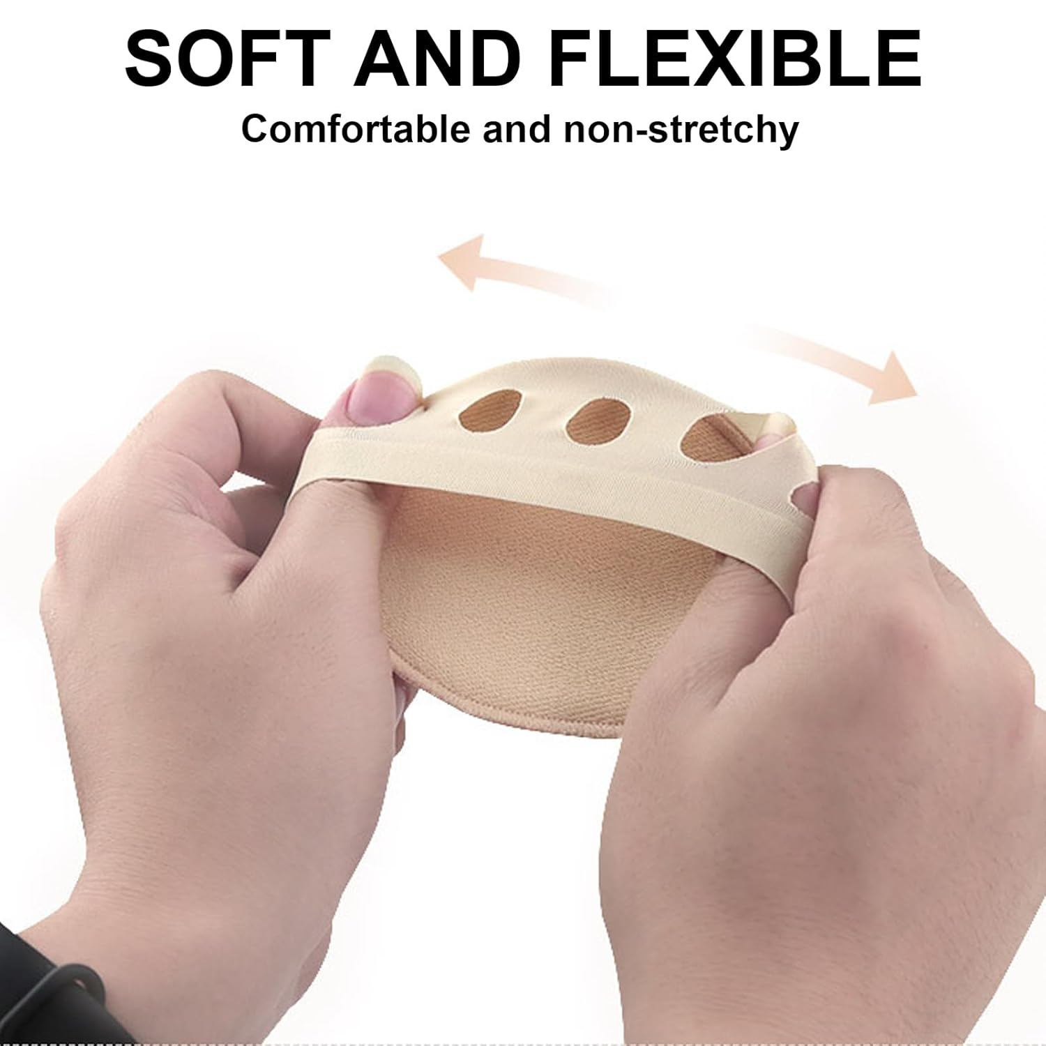 Ball of Foot Cushions for Women and Men, 5 Pairs Metatarsal Pads for Women, Reusable Invisible Socks Forefoot Pads, Ball of Foot Metatarsal Pain Relief Pad for Working, Running, Dancing (Multicolor-5, One Size) image number 5