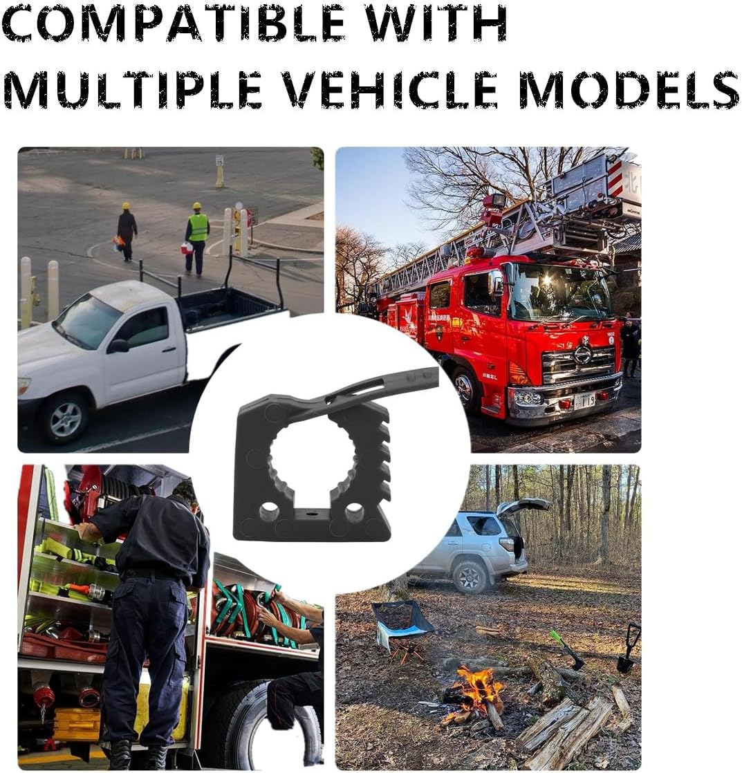 2Pcs Adventure Shovels Bracket、Rubber Shovel Holder Mount (2) Rubber Bracket Mount Kit | Axe and Shovel Mounting Brackets, Vehicle Gear Rack Securing Clamps for Outdoor Quick Attachment image number 2