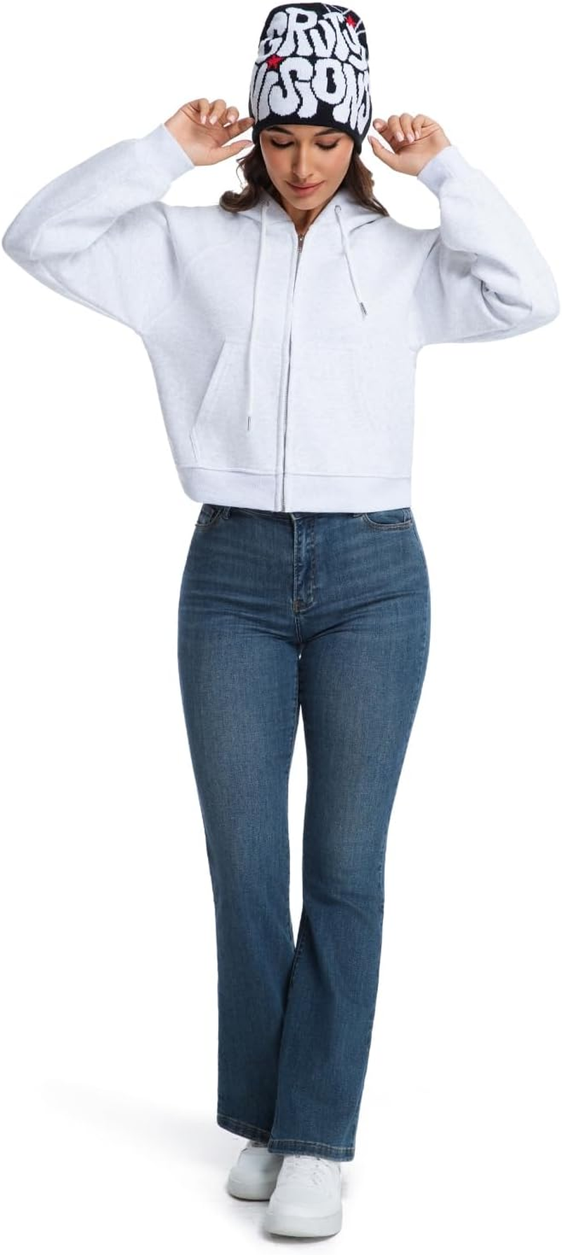 2THESTARS Trendy Y2K Graphic Beanie, Soft and Stylish Headwear for Fashion-Forward Individuals image number 4