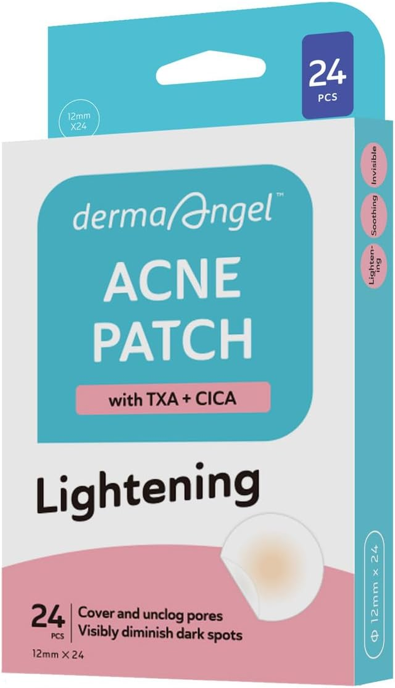 Acne Lightening Patches with TXA & CICA - Pack of 24 Patches | Lighten Dark Spots & Scarring Whilst Soothing Discomfort