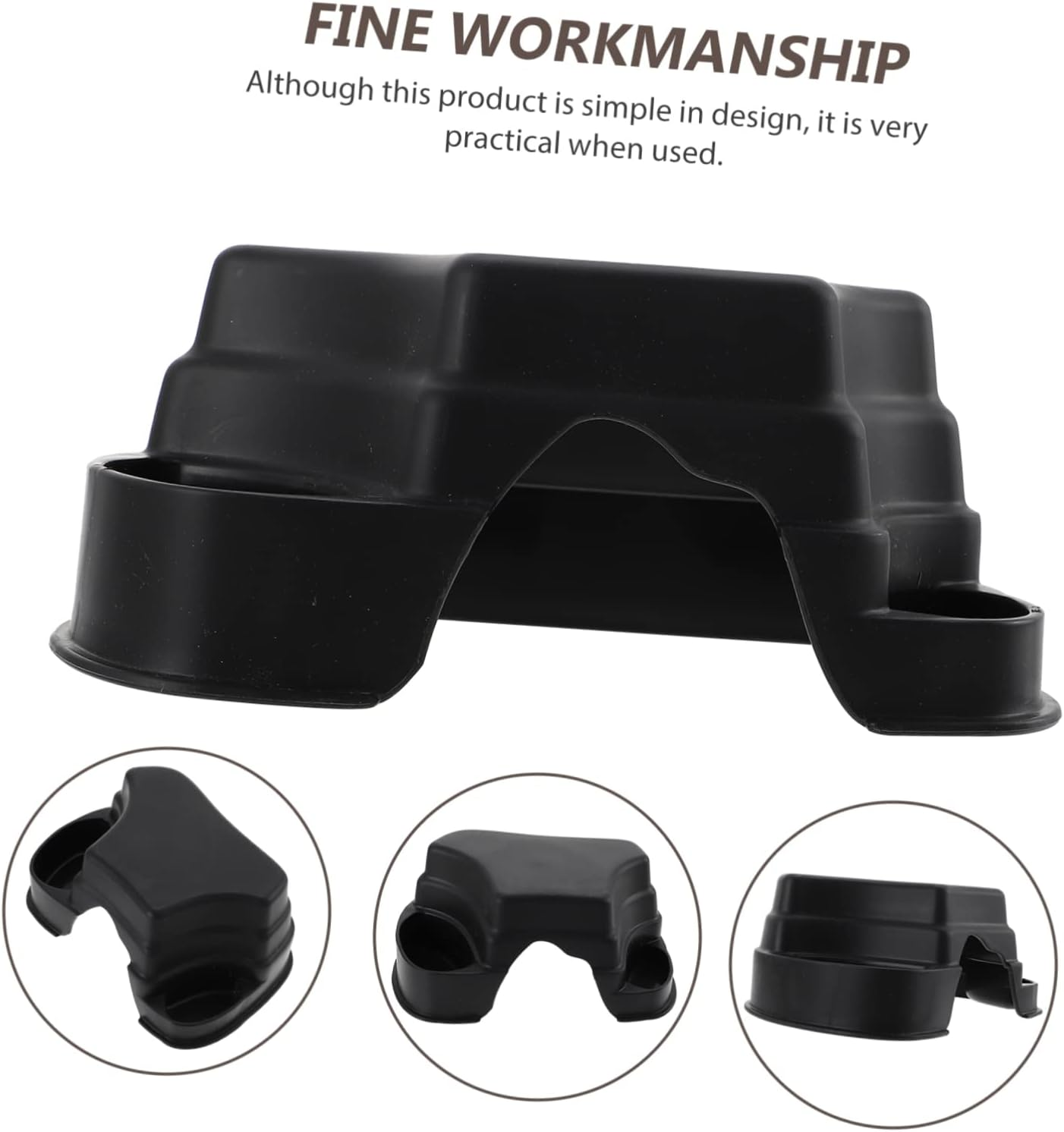 SUPVOX 2Pcs Crawling Pet Food Basin Reptile Exercising Cave Plastic Reptile Hideout Photography Prop Reptile Pet Feeder Decor Reptile Hide Platform Snake Hide Reptile Escaping Cave image number 3