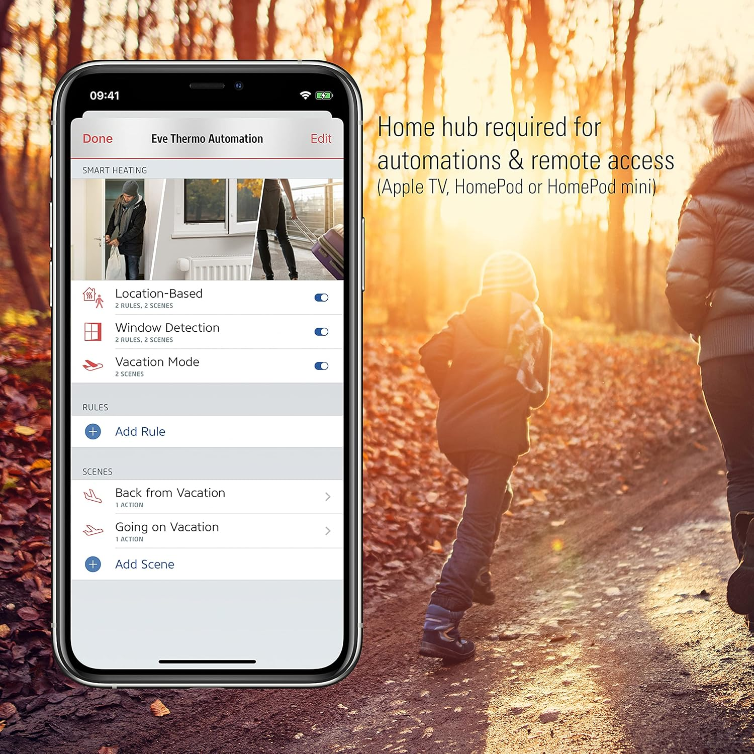 Eve Thermo, Pack of 4 - Smart Radiator Valve with LED Display, Automatic Temperature Control, No Bridge Required, Integrated Touch Controls, Bluetooth, Apple Homekit, Made in Germany image number 3