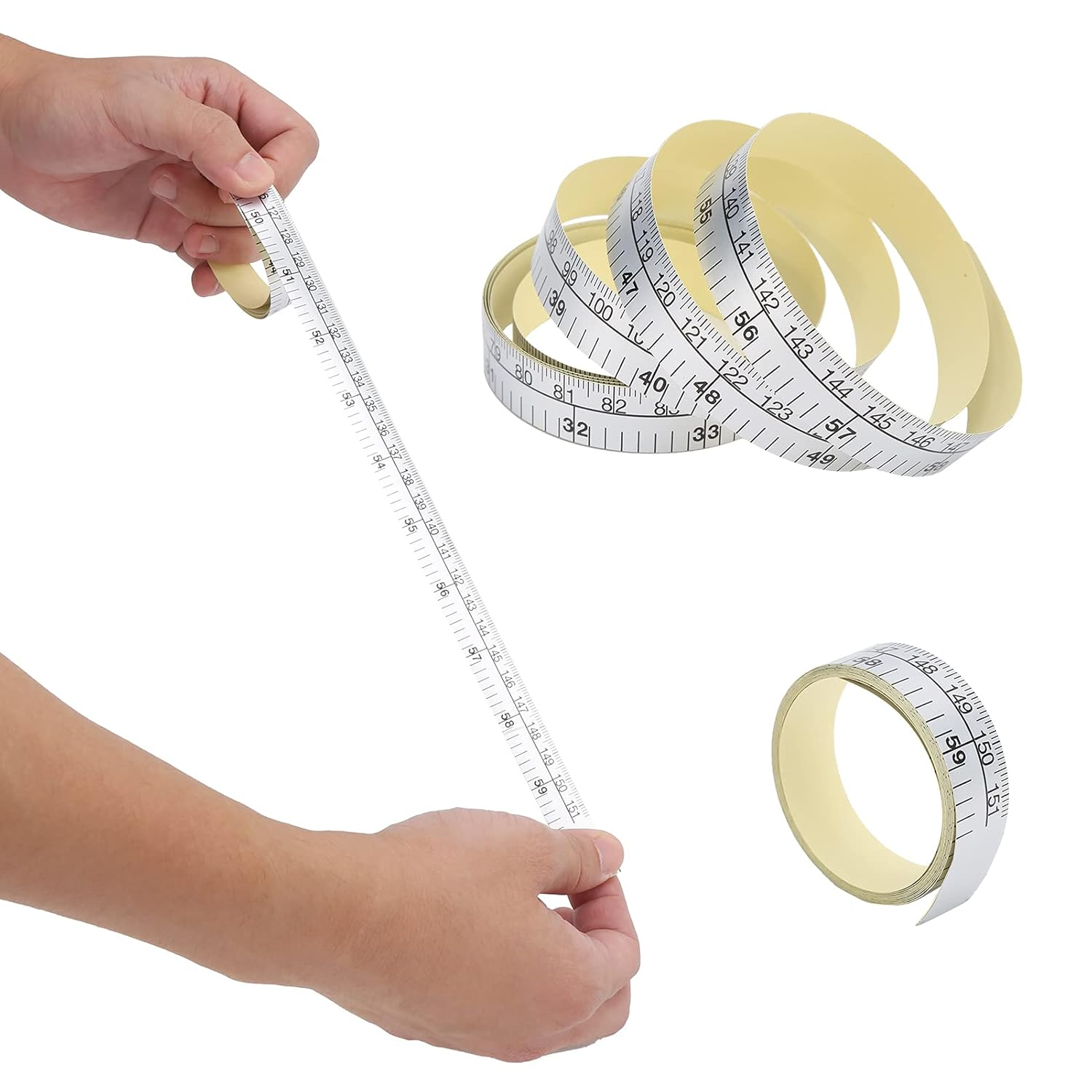 Adhesive Measuring Tape for Sewing Table Double Scale Measure Ruler Clothes Car Countertop Sticker Ruler Measuring Height Ruler image number 4