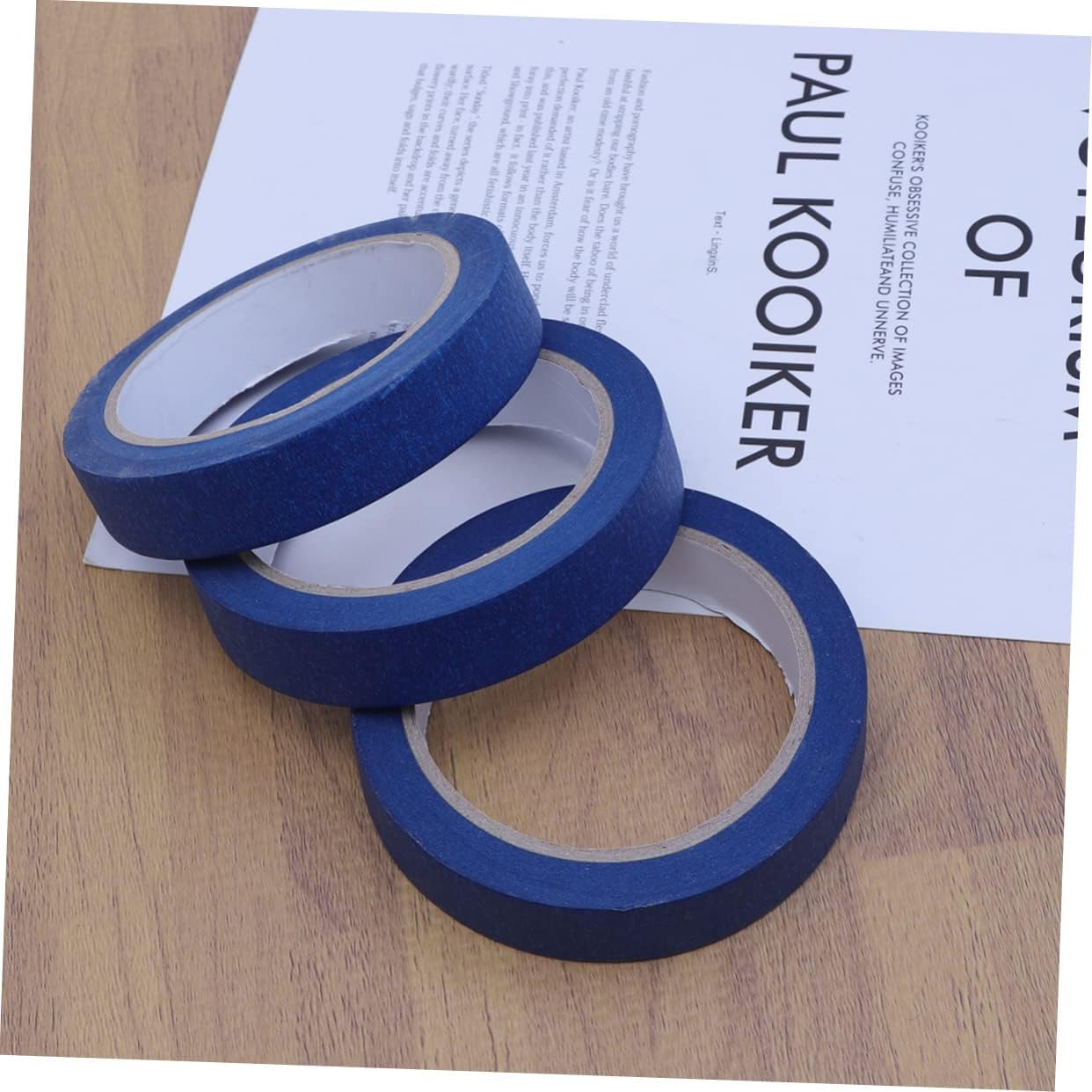 SEWACC 6Pcs High Temperature Resistant Rubber Color Separation Mark Tape Masking Tape for Painting Use Easy Application Uv Resistant Textured Paper image number 3