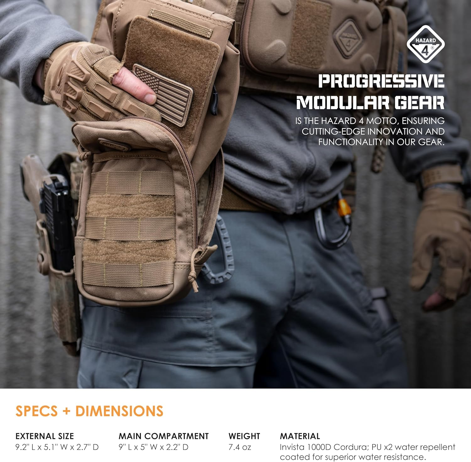 HAZARD 4 Broadside(Tm) 9" X 5" Large Utility Pouch W/Molle (R) image number 2