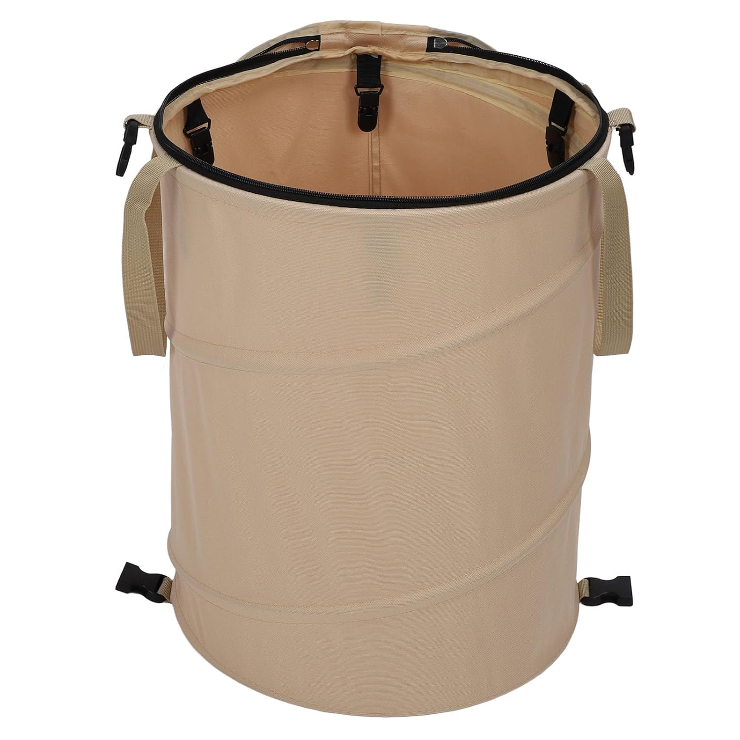 Camping Trash Can, 10 Gallons Large Capacity Recycle Bin 600D Oxford Cloth up Utility Container with Lid Foldable Reusable Yard Waste Bag Garbage Can for Camping Picnic