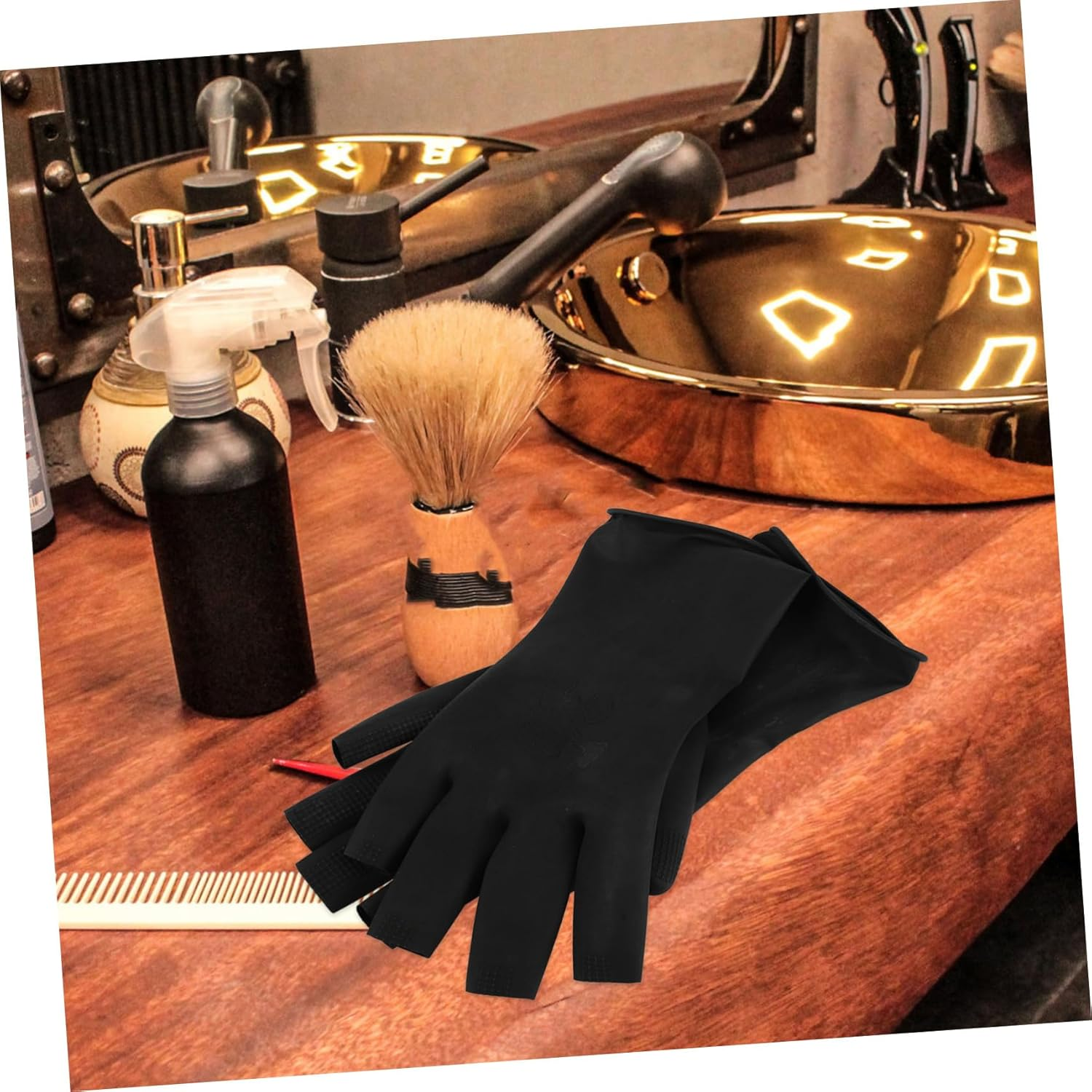BELLIFFY Hair Washing Gloves of Salon Latex Gloves for Dyeing Styling and Cleaning Stylish Look