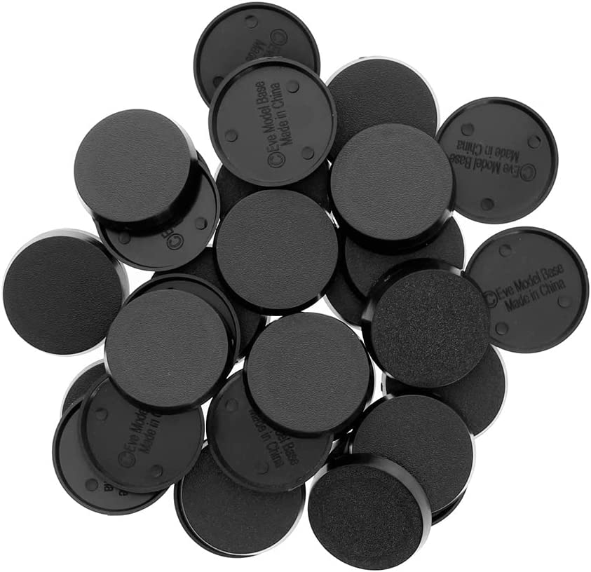 60Pcs 32Mm Plastic Bases for Table Games Wargames Model Bases