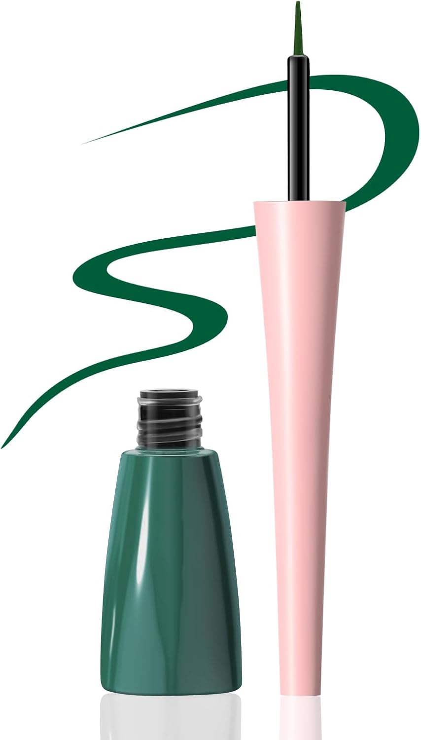 Boobeen Liquid Eyeliner Pen, Colored Eye Liner Waterproof Smudge Proof, Eyeliner Ink Liner with Precision Tip for Bold Eye Looks