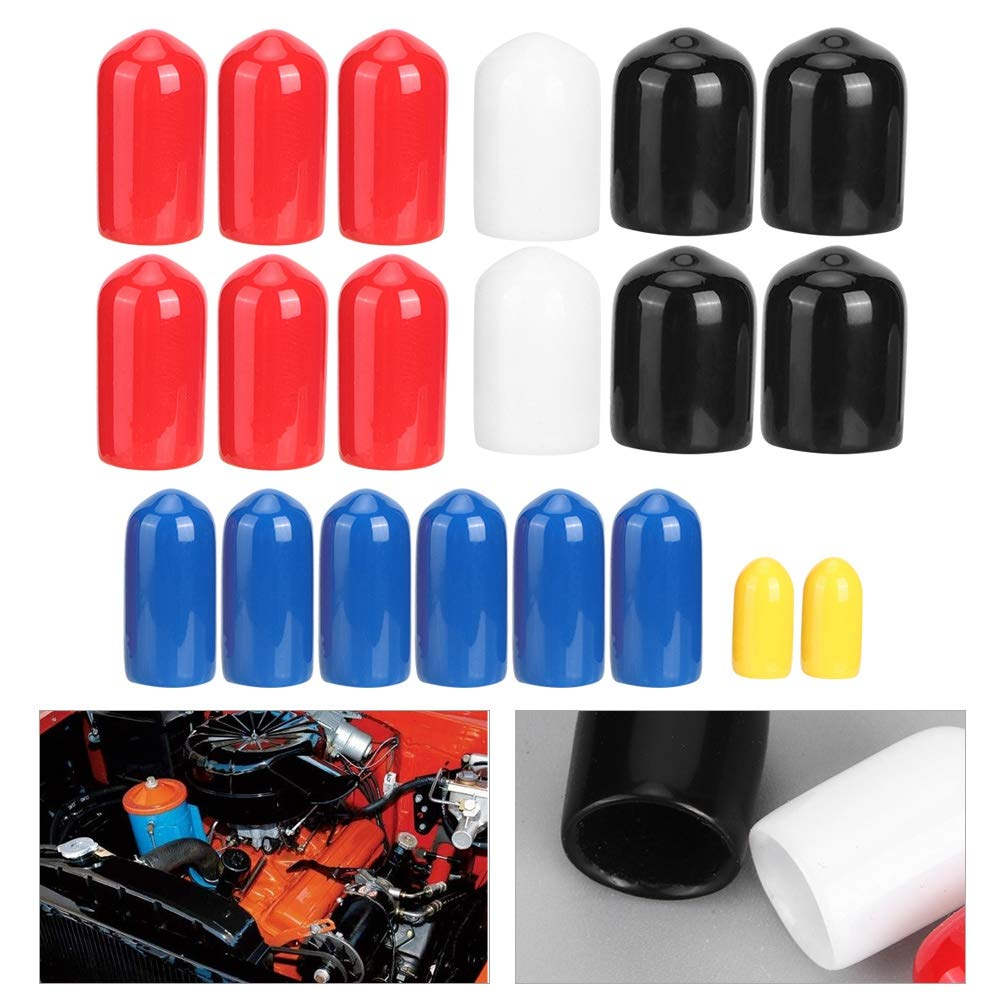 Engine, Engine Part, 20 Pcs PVC Vacuum Line Cap 1/8In 3/16In 1/4In 3/8In 5/16In Assorted Kit Car Intake Vacuum Hose End Bung Plug Fit, Fuel System image number 5