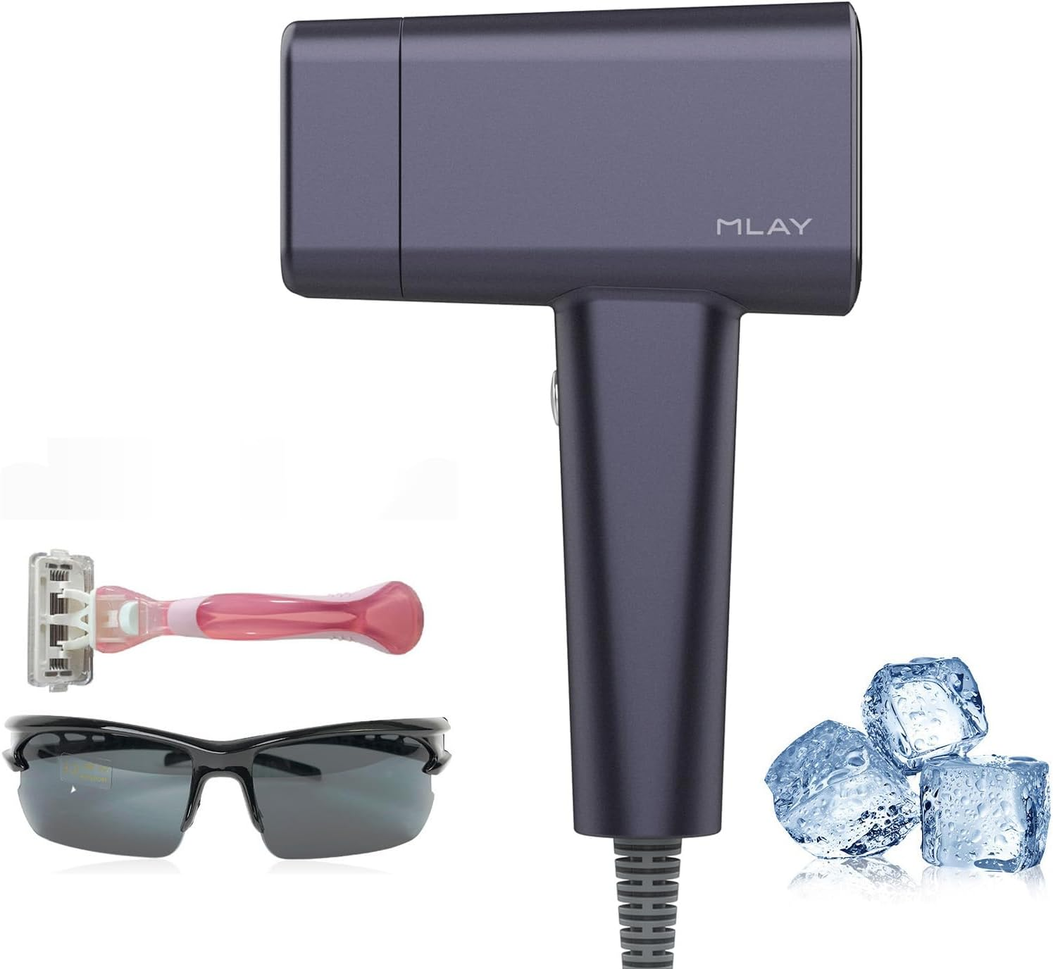 Laser Hair Removal, 0.5S/Flash, IPL Laser Hair Removal for Women/Men, 20J High Energy IPL Hair Removal Device with Ice-Cooling System, 5 Energy Levels, Hair Remover Device (Purple) image number 2