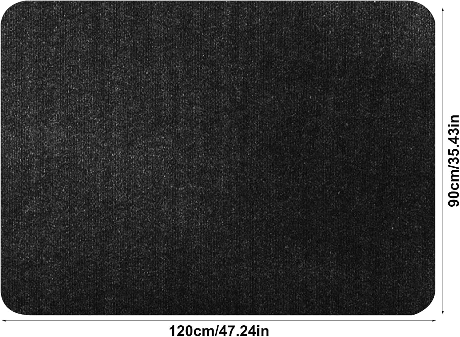 Office Chair Mat for Hardwood,Large Carpet Protector Floor Mat for Gaming Rolling Chair Desk Offices Home,Multi-Purpose Floor Protector for Home Office (Black, 90X120Cm) image number 5