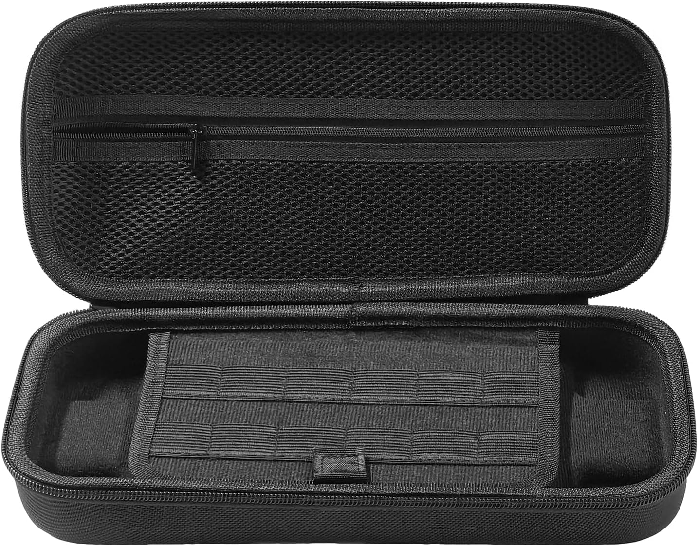 TUCANA Carry Pouch Case Compatible with Nintendo Switch 2 (2025), Switch 2 Portable Hard Travel Case with Pockets and 20 Game Cartridges for Switch 2 Accessories （Black）, Black, Solide image number 5