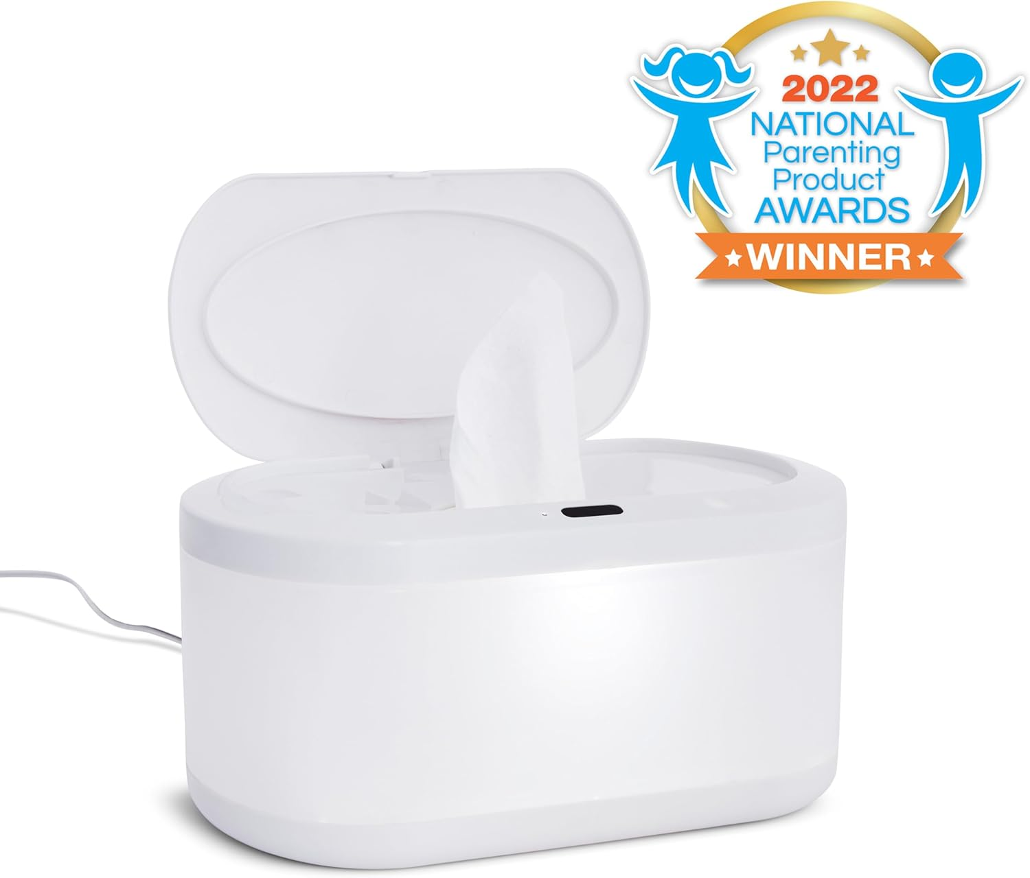 Munchkin Touch Free Baby Wipe Warmer with Nightlight & Motion Sensor, White image number 2