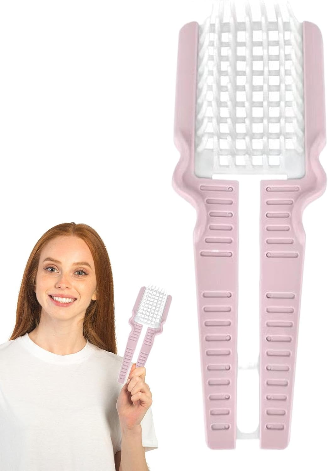 Maciun Detangling Brush | Foldable Paddle Curved Styling Hairbrush - Vented Detangling Hair Brush Dry and Wet Detangler Brush for Women and Men Straight Curly Hair image number 3