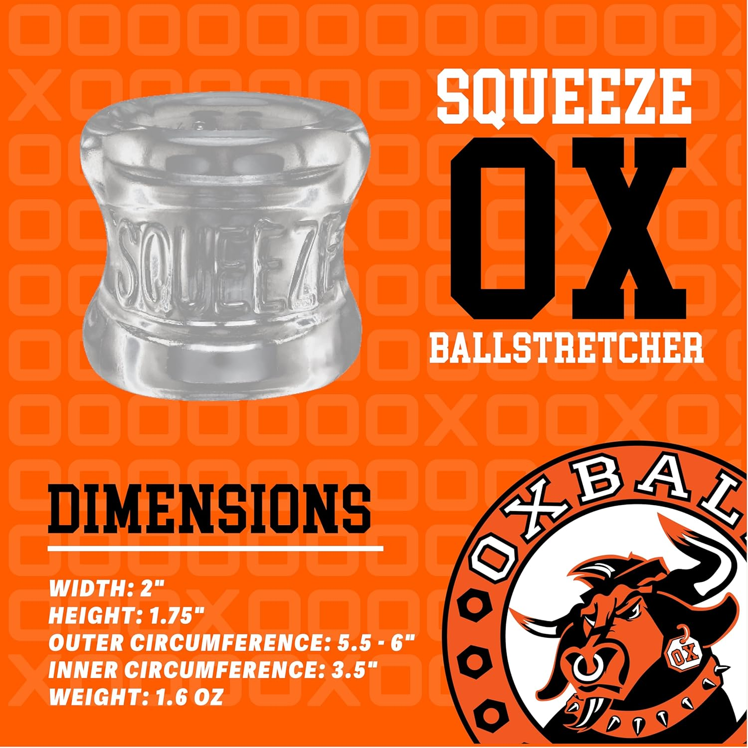 Oxballs Squeeze Ball Stretcher, Clear - Clear image number 3