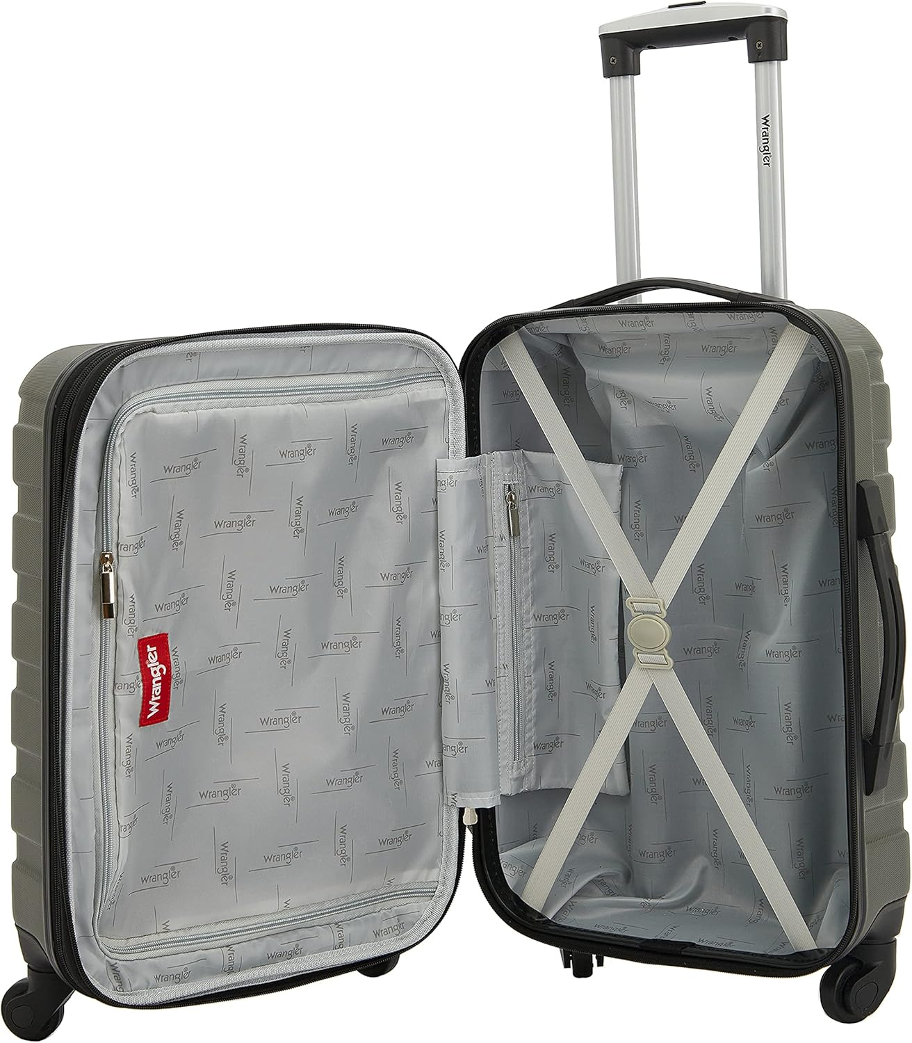 Travelers Club 4 Piece Luggage and Packing Cubes Set - Red image number 7