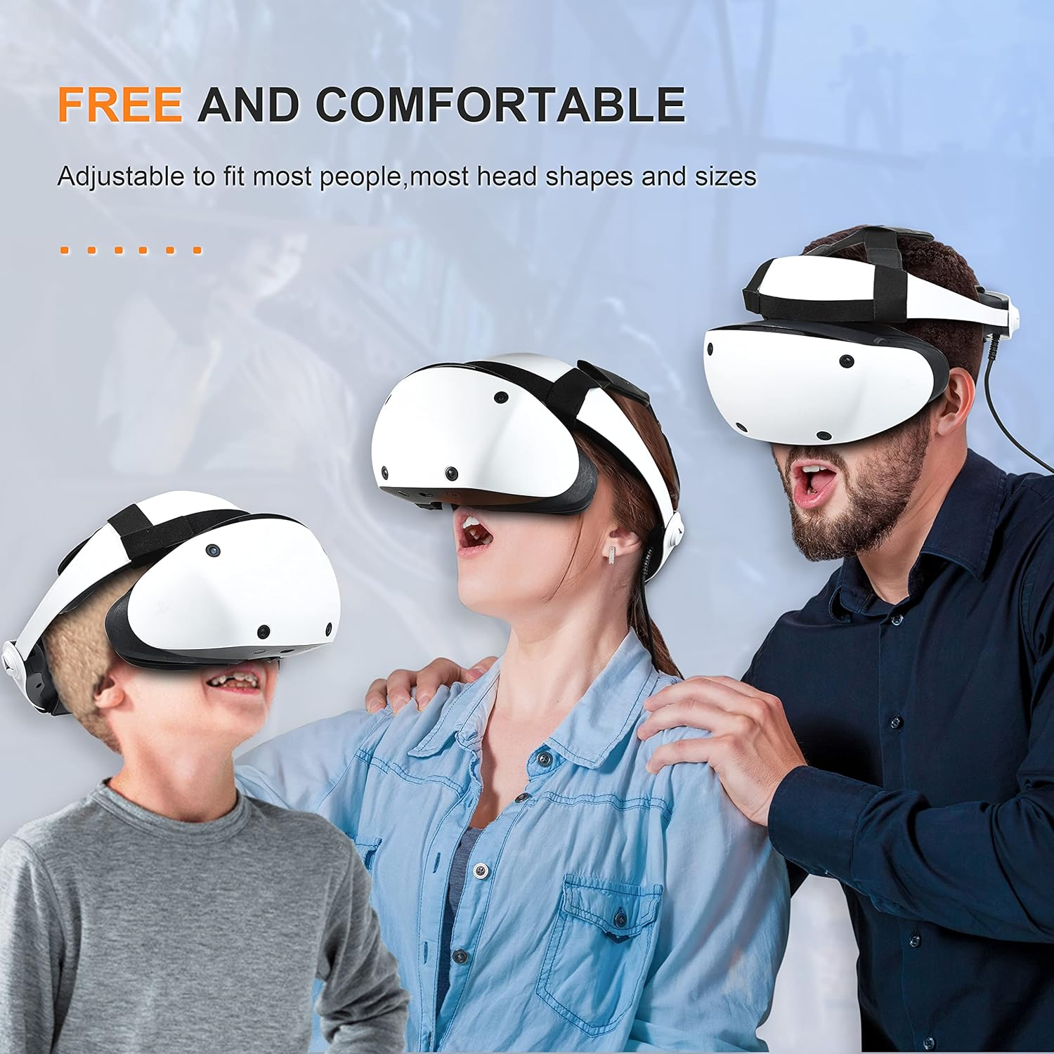 DEVASO Adjustable Head Strap for Playstation VR2, Comfortable and Soft PSVR2 Strap, Reduced Pressure Lightweight PS5 VR2 Accessories for VR Game image number 5