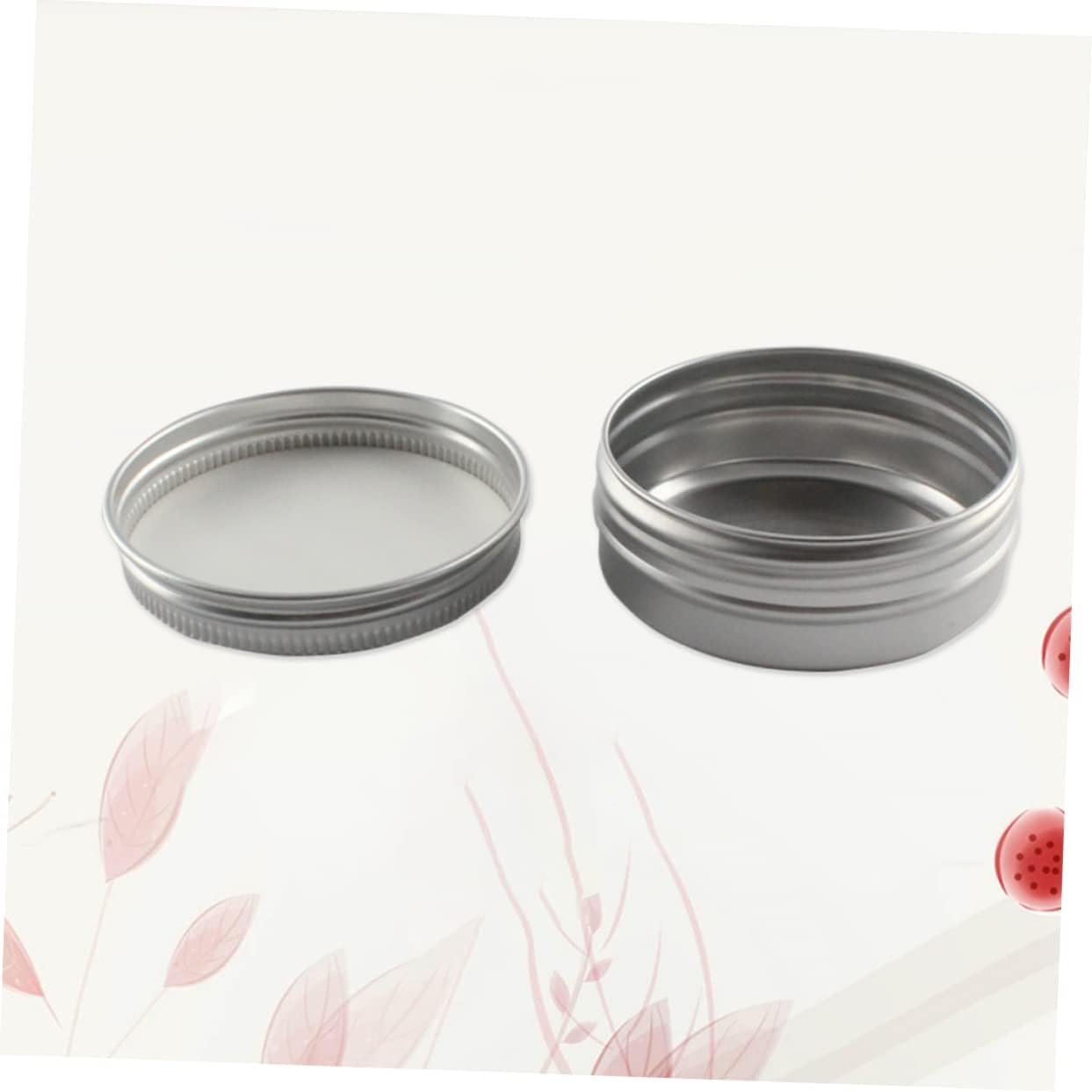 FOMIYES 2Pcs Box Portable Travel Cosmetic Container Jars Leakproof Lids for Creams Pomade Lip Balms Toiletry Kit image number 6
