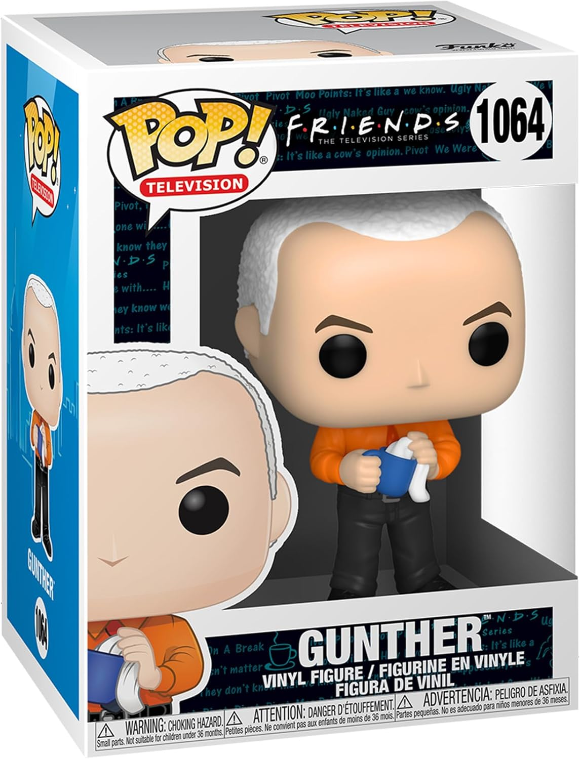 Funko Friends Gunther with Chase Pop! Vinyl Television Toy Figure image number 1