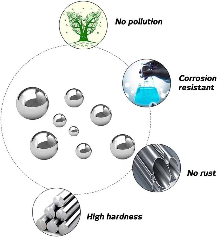 Paint Mixing Balls - Rust-Proof Stainless Steel Balls for Mixing Model Paints - Stainless Steel Balls, 6Mm, 70Pcs Home Improvement&rsaquo;Painting Supplies, Tools & Wall Treatments image number 3