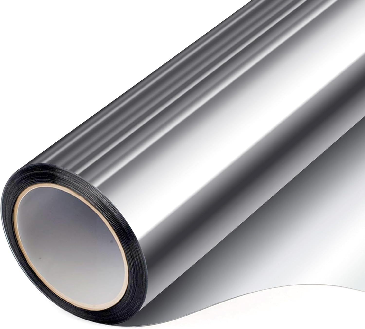 Uexplore-Oz Window Tint Film - One Way Privacy Window Film, Heat UV Blocking Reflective Window Tint, Daytime for Home Mirror Glass Cooling in Summer Easy to Install (75Cm &times; 5M, Silver)