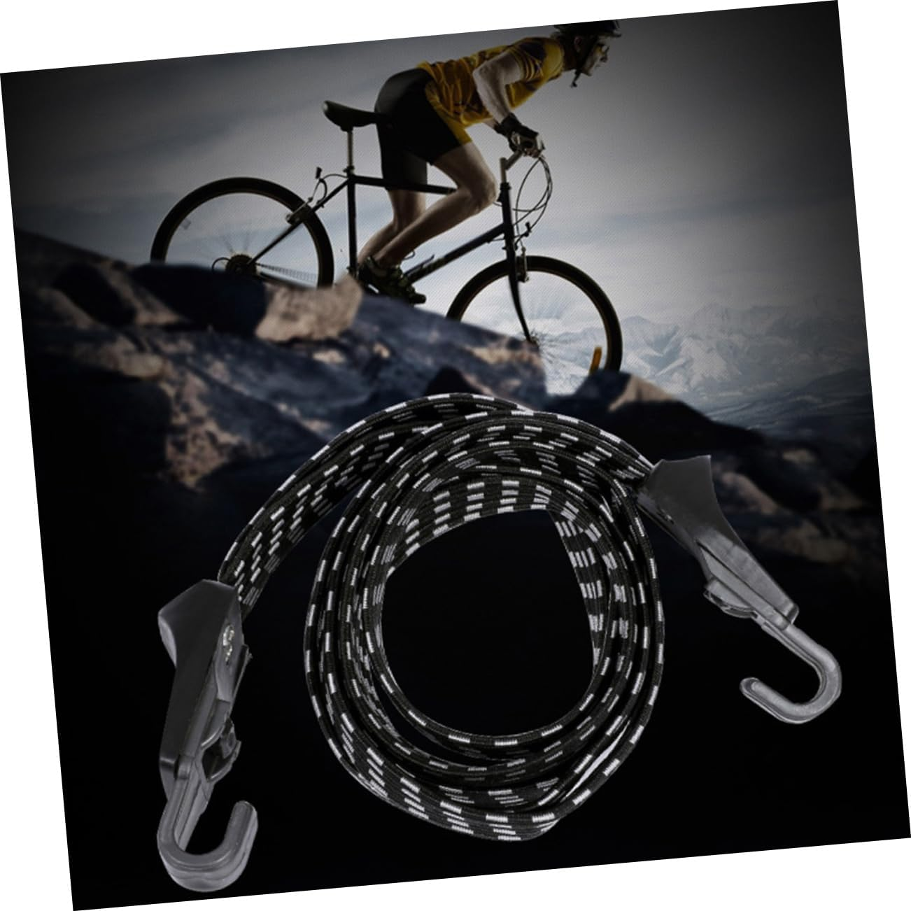 SOESFOUFU 3Pcs Luggage Rope Straps Elastic Bike Straps Luggage Belt for Camping Accessories Motorcycles image number 3