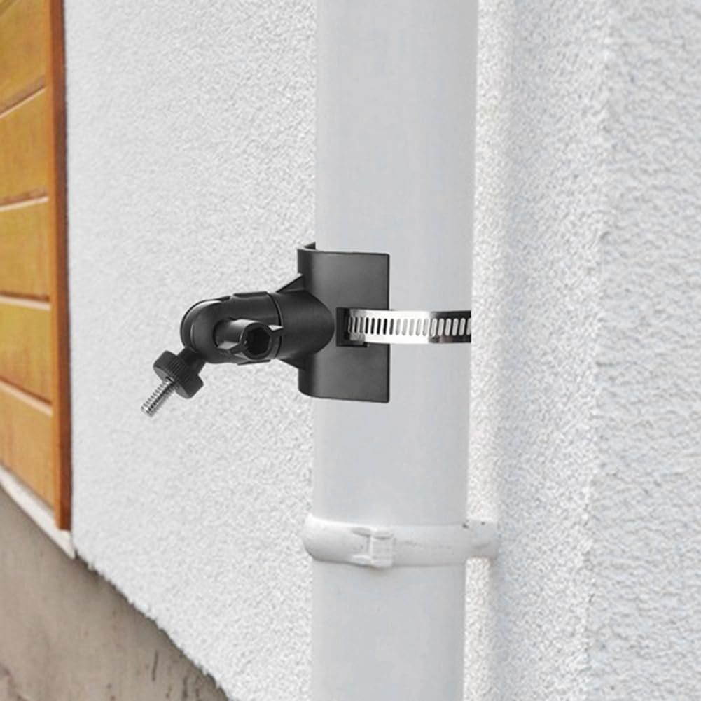 Adjustable Stainless Steel Hose Clamp Hoop Pipe Poles Mount Bracket Worm Gear for Security Camera Accessories B image number 1