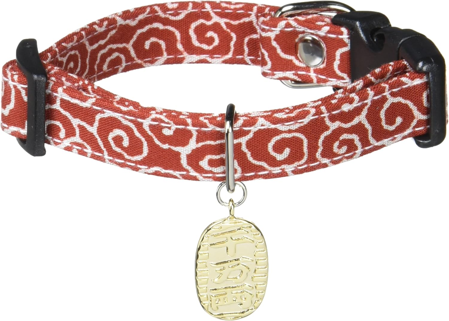 Dog Amo.K 910032-2 Collar, Arabesque Oval M-RED