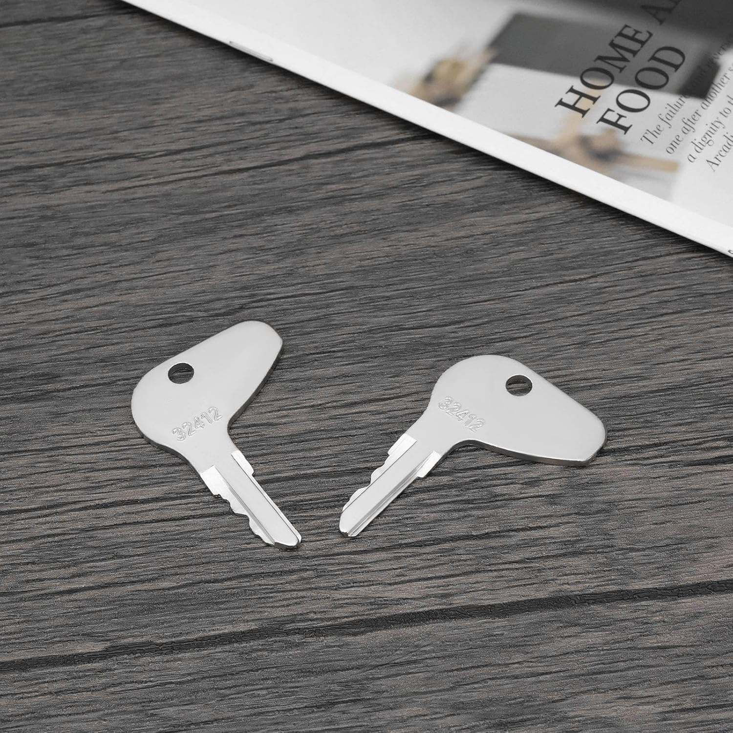 SG Store 5Pcs Tractor Ignition Switch Key 32412 H32412 35260-31852 Compatible with Kubota L G M Series Compatible with Mahindra Mitsubishi image number 2