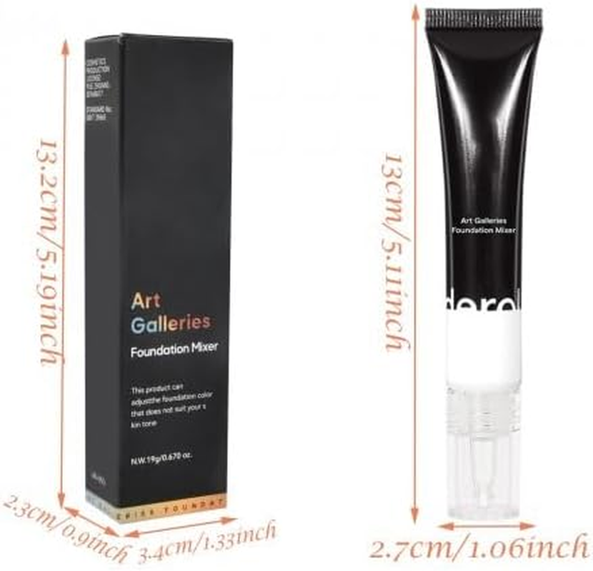 Foundation Color Corrector, Liquid Foundation Mixing Pigment, Lightweight and Easy to Blend with Foundation, Sweat-Proof Long Lasting Silky-Smooth Liquid Foundation, White image number 5