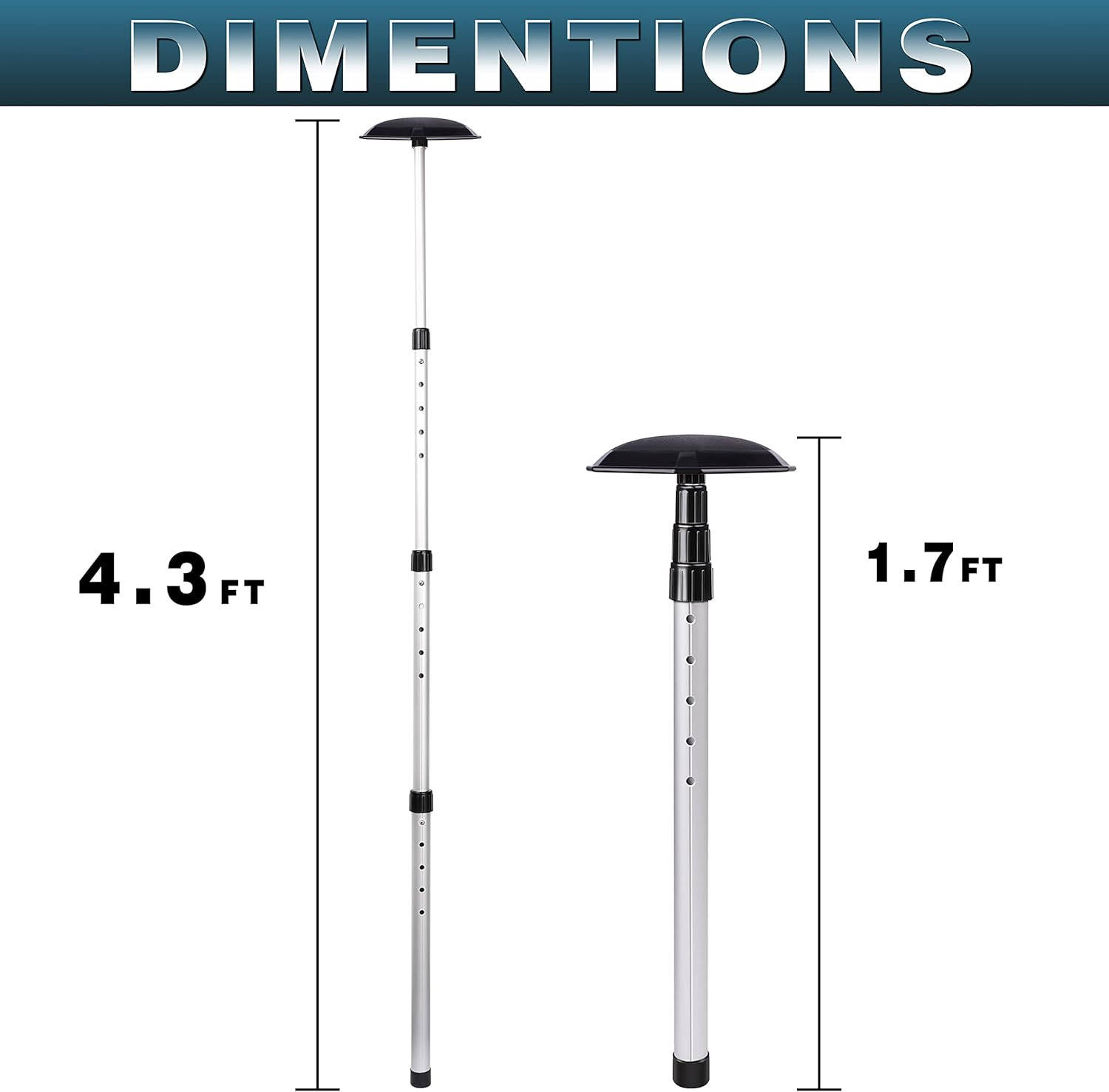 Champkey PRO Golf Travel Bag Support System - Hexagon Anti-Impact Support Cover and Aluminum Alloy Rod Golf Support Stick - Excellent Durability and Stability Golf Support Rod image number 6