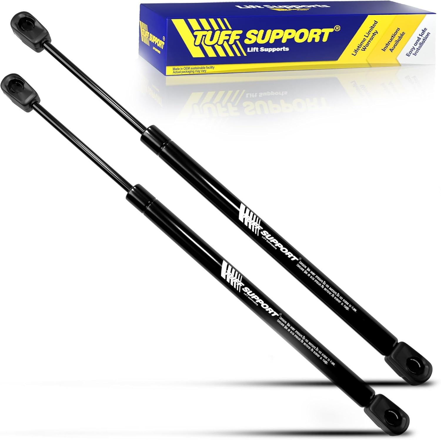 2 Pieces (Set) Tuff Support Rear Hatch Trunk Lift Supports 2012 to 2017 Hyundai Veloster