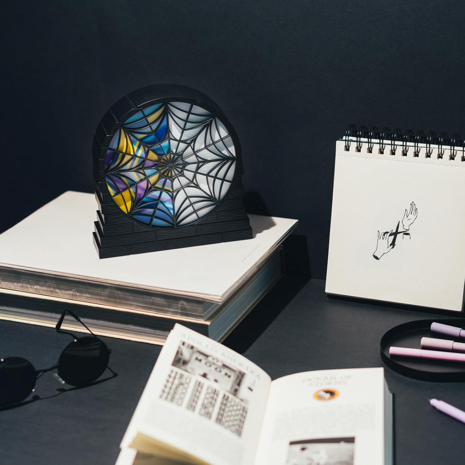 Grupo Erik Lamp - Wednesday | Desk Lamp, USB Lamp, USB Light, Mood Light | Wednesday Addams Gifts, Addams Family Halloween Decorations, Halloween Gifts image number 2