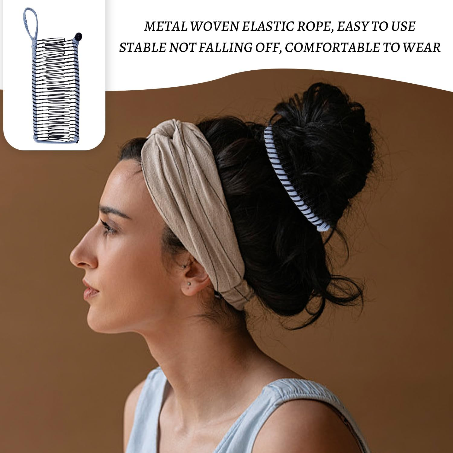 3-Piece Hair Pin, Elastic Hairpin, Hairdressing Fixing Tools, Hairstyle Design Accessories, Women'S Hair Accessories, Simple and Versatile Hair Accessories image number 2