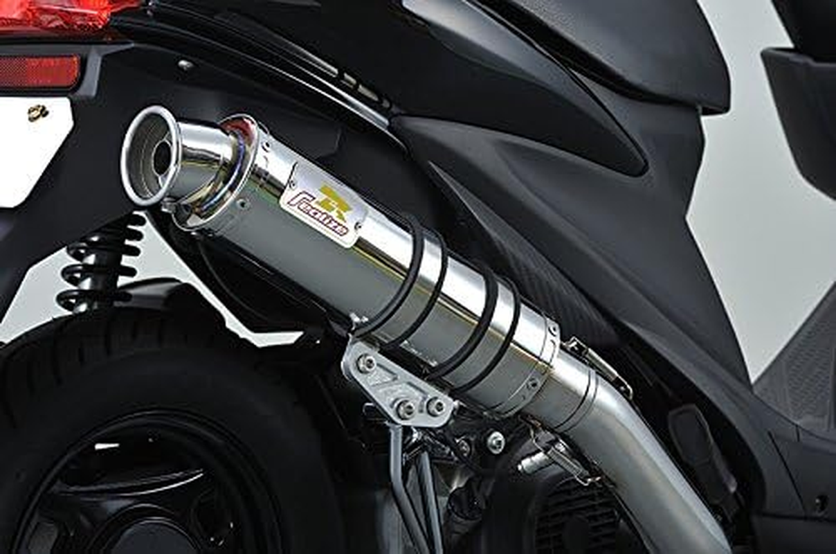 Realize 319-010-00 4 Stroke Muffler, SUS (Stainless Steel), Yamaha Axis Treat (XC125E/SE53J) image number 1