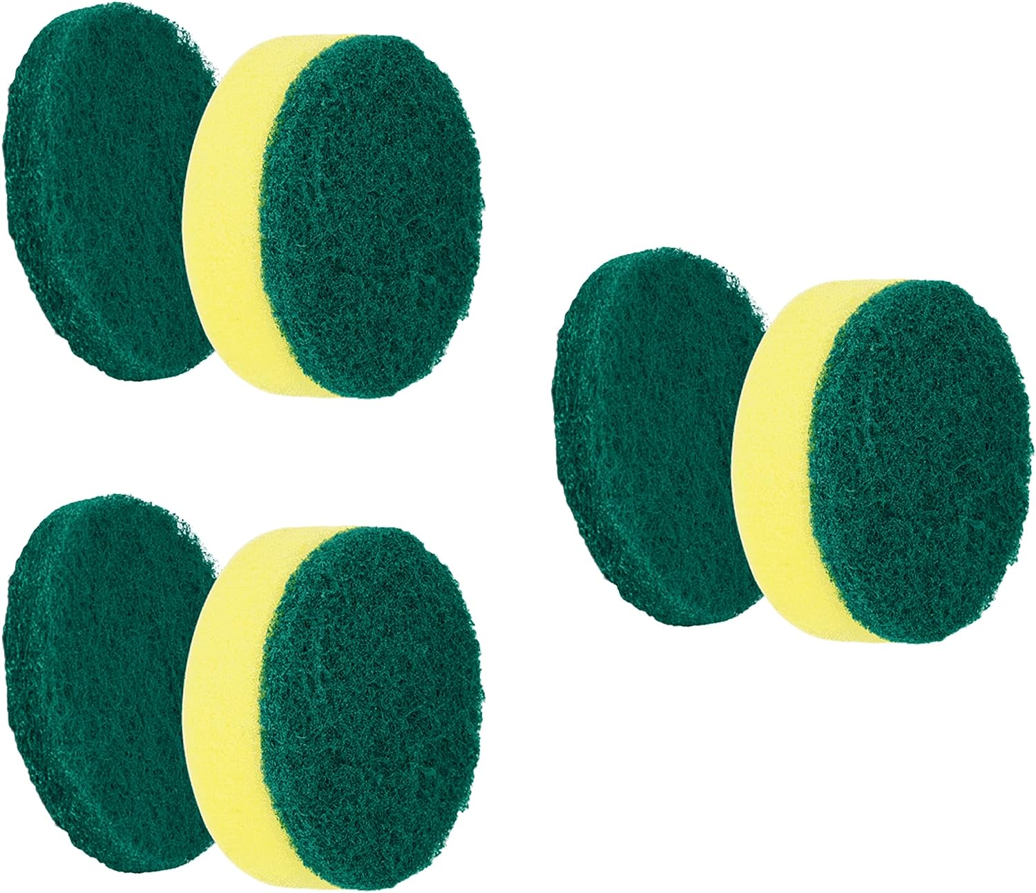 Synoshi Sponge Brush Heads (6 Units) for Electric Spin Scrubber | Designed for Cleaning Smooth Surfaces image number 2